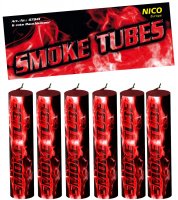 Smoke Tubes Rot, 6er-Btl. Rauchkörper T1 x