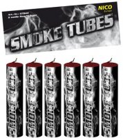 Smoke Tubes Weiß, 6er-Btl. Rauchkörper T1