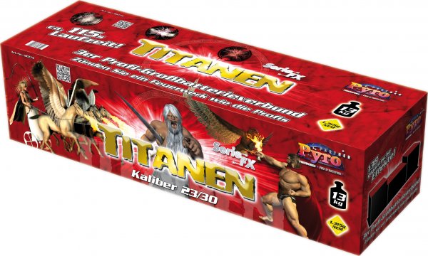 Titanen 3er Premium-Batterieverbund, 138 Schuss