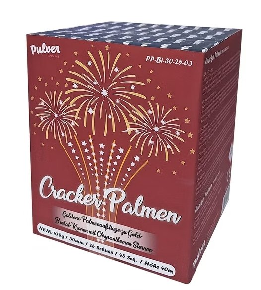 Cracker Palmen, 25-Schuss Batterie 30mm