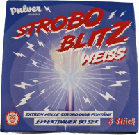 Strobo Blitz weiss, 3er Schtl. Blitz-Fontänen  NEU