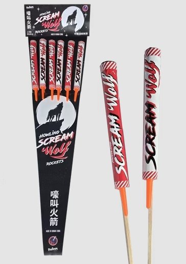 Howling Scream Wolf, 6er Heulraketen-Set