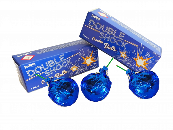Double Shock Crackling Balls 3er