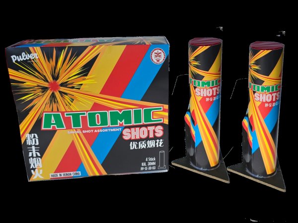 Atomic Shots, 4er-Single Shots mit Pfeiffeffekt