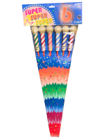 Super 6, Kugelraketen 40mm, PVC-Btl.  NEU